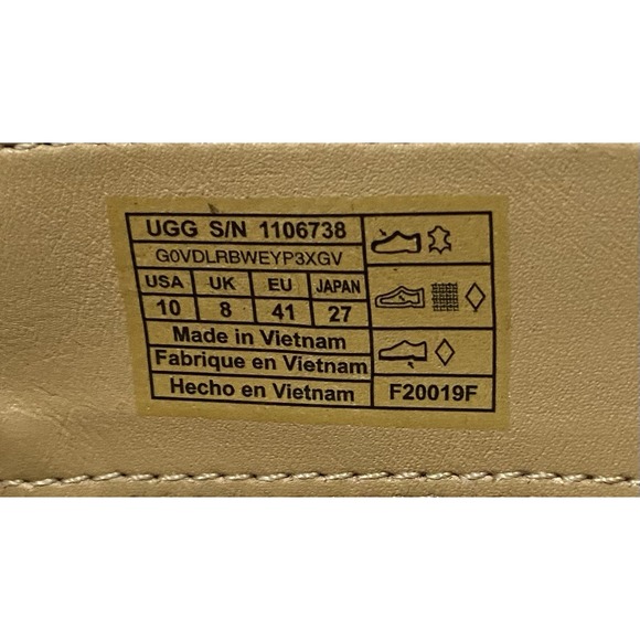 UGG‎ Bandara Tall Leather Boots Brown Heeled Knee High Zip Up Womens Size 10 - Picture 8 of 9